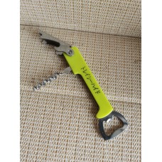 トレイシーハイド Handheld Can Opener, Multifunction Can Opener, Built in Bottle Opene, Easy to Use Turn Knob Safe Cut for Beer/Tin/Bottle,Black 8.2inch